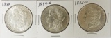 (3) MORGAN SILVER DOLLARS