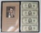 FOUR 1995 $5.00 FEDERAL RESERVE NOTES