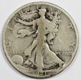 1921 WALKING LIBERTY HALF DOLLAR