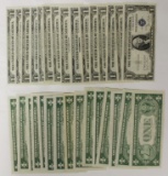 30 PCS 1935-D $1.00 SILVER CERTIFICATES