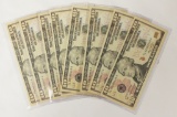 LOT OF 2006 $10 FEDERAL RESERVE NOTES