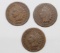 (3) INDIAN HEAD CENTS