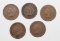 (5) INDIAN HEAD CENTS