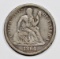 1864-S SEATED DIME