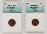 1940 AND 1940-S LINCOLN CENTS
