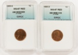 1935-D AND 1935-S LINCOLN CENTS