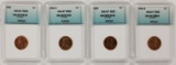 SUPERB RED BU LINCOLN CENTS