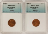 (2) 1936-D LINCOLN CENT