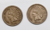 TWO PIECE 1863 INDIAN CENTS