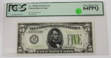 1934 $5.00 FEDERAL RESERVE NOTE