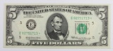 1969 $5.00 FEDERAL RESERVE STAR NOTE