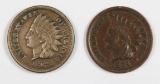 (2) INDIAN HEAD CENTS