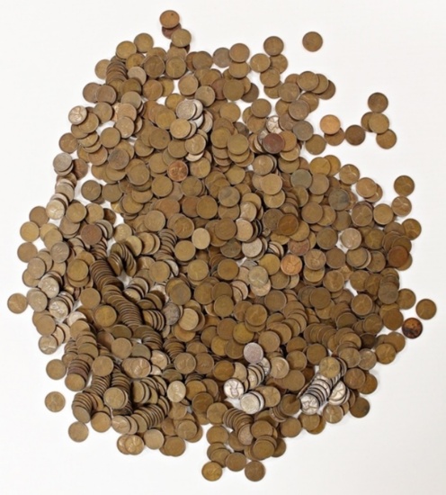 1000 "S" MINT LINCOLN WHEAT CENTS