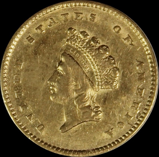 1854 $1.00 GOLD