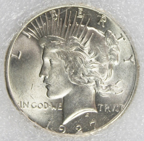 1927 PEACE SILVER DOLLAR