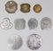 UNUSUAL LOT OF 9 VARIOUS TOKENS 1880'S