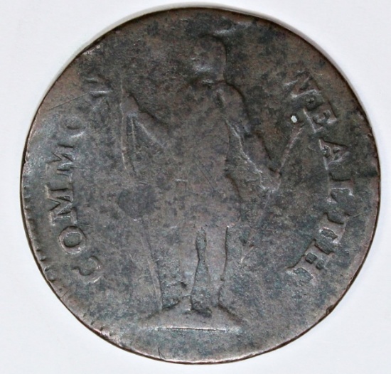 MASS. CENT 1787 RYDER 6G R4