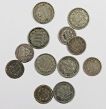 LOT OF 12 OBSOLETE COINS