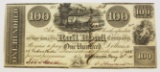 1838 $100 SUSQUEHANNA RAILROAD CO.