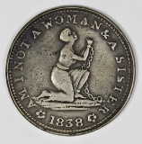 1838 SLAVE TOKEN HT-81. UNLISTED METAL COMPANY