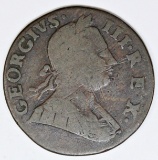 1775 GREAT BRITAIN 1/2 PENNY TORY STRIKE