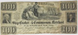 1850'S $100 BROKER AND COMMERCIAL