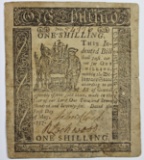 5/1/1777 1 SHILLING DELAWARE COLONIAL