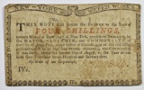 1775 NEW YORK WATER WORKS FOUR SHILLING