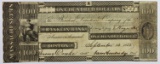 1833 $100 OBSOLETE BOSTON FRANKLIN BANK