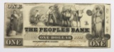 VERY RARE 1852 PEOPLE'S BANK