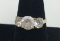 14K Y GOLD RING, CZ'S SIZE 9 1/2