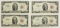 (4) $2.00 RED SEAL STAR NOTES