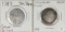 1787 SHUILLING AND 1795 SILVER QUARTER (2 REALES)
