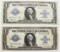 (2) 1923 $1.00 SILVER CERTIFICATES