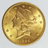 1896 $20.00 GOLD SCARCE DATE