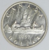 1957 CANADA SILVER DOLLAR