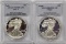 1996-P AND 1995-P AMERICAN SILVER EAGLES