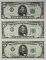 (3) 1963-A $5.00 FEDERAL RESERVE STAR NOTES