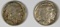 TWO BUFFALO NICKELS: