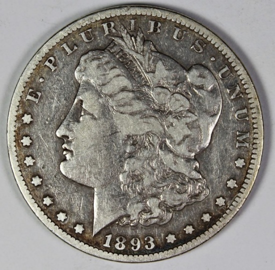 1893-CC MORGAN SILVER DOLLAR