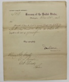 (2) 1876 UNITED STATES TREASURY LETTERS