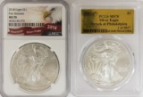 2018 AND 2017-P AMERICAN SILVER EAGLES