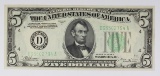 1934-B $5.00 CLEVELAND FEDERAL RESERVE NOTE