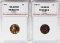 TWO LINCOLN CENTS