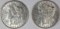 1898 AND 1900 MORGAN SILVER DOLLARS