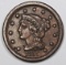 1857 LARGE CENT SMALL DATE XF+