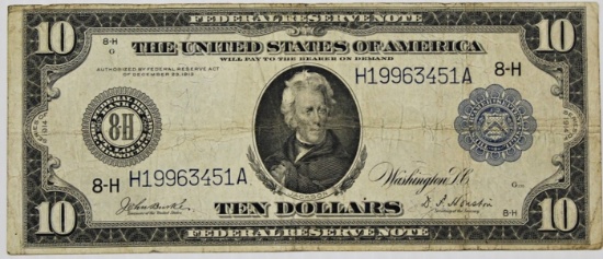 1914 $10.00 FEDERAL RESERVE NOTE