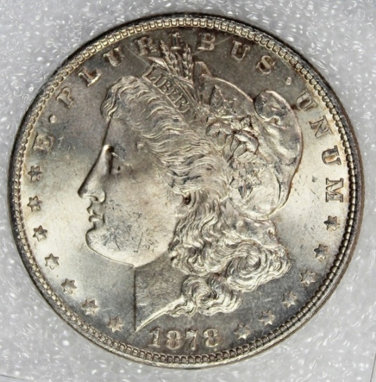 1878 7F MORGAN SILVER DOLLAR