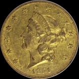 1851-O $20 GOLD