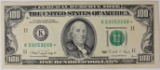 1990 $100.00 FEDERAL RESERVE STAR NOTE
